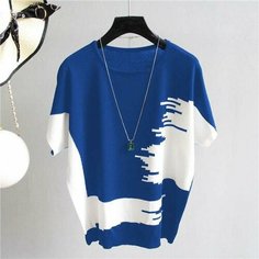 Футболка, 1 шт., размер S, blue No Brand