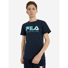 Футболка Fila, размер 134-140, темно-синий