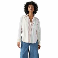 Рубашка Levis Women Harlie Boyfriend Shirt, размер S, белый, бежевый, розовый Levis®
