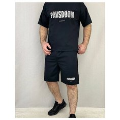 Костюм спортивный , размер 54, черный/белый Santiago