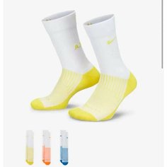 Носки NIKE Nostra, комплект, 3 пары, размер L, белый