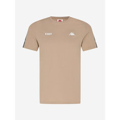Футболка Kappa Authentic Small Banda Mens SS T-shirts, размер 52, бежевый