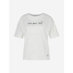 Футболка PROTEST Protest SS25 Female Burnout Short t-shirt, размер 46, кремовый