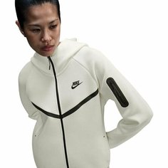 Толстовка спортивная NIKE Tech Fleece Windrunneк Full-Zip Hoodie, размер XS, , белый/черный