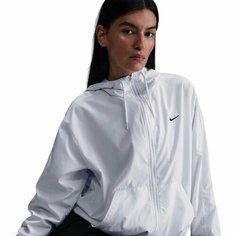 Толстовка спортивная NIKE Loose UV Hooded Jacket, размер L, , белый/черный