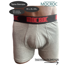 Трусы Mocroc, размер L, серый меланж