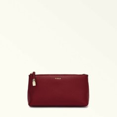 Косметичка FURLA, 6.5х9х17 см, , красный