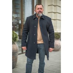 Пальто, размер 54, серо-черный Favour