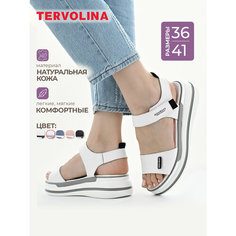 Босоножки TERVOLINA, размер 40, белый/серый