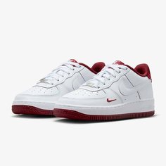 Кроссовки NIKE Air Force 1 LV8, размер 35.5, белый-красный