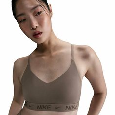 Топ спортивный NIKE Indy Light-Support Padded Adjustable Sports Bra, размер XS, коричневый/серый