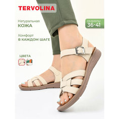 Сандалии TERVOLINA, размер 39, бежевый