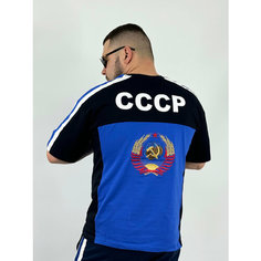 Футболка спортивная, размер 4XL, светло-синий Нет бренда