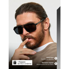 Солнцезащитные очки OPTIKA BRAND, черный матовый
