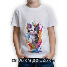 Футболка BONITO KIDS Базовая коллекция, размер 98/104, фуксия