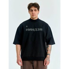 Футболка спортивная FIZULI, размер XL, черный/черный