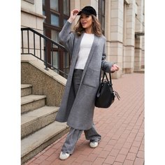 Кардиган KARACHTEX, размер 46-48, , графит