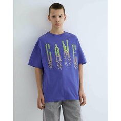 Футболка Gloria Jeans, размер 8-10л/134-140, фиолетовый/синий