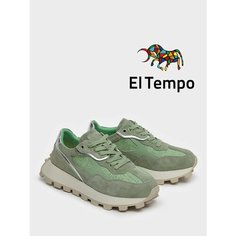 Кроссовки El Tempo, полнота 6 (RU)/ на среднюю стопу, размер 38, зелeный