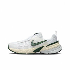 Кроссовки NIKE Nike v2k run, полнота F (EU)/ на среднюю стопу, размер 7.5USW 5UK 38.5EU 37.5RU 24.5CM, зеленый, бежевый, серебряный, белый
