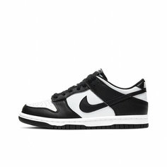 Кроссовки NIKE Dunk, полнота F (EU)/ на среднюю стопу, размер 4Y 3.5UK 36EU 35RU 23CM, black/white