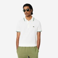 Поло спортивное LACOSTE, размер T4, белый/белый