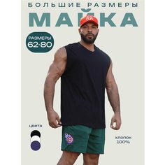 Майка спортивная MAKSI MODA, размер 74-76, черный