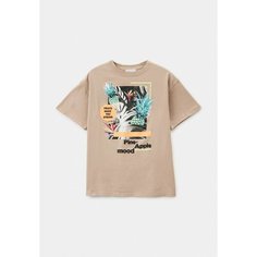 Футболка Zara, размер 140, бежевый