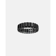 Кольцо дорожка Hotchkis Jewelry, серебро, 925 проба, родирование, размер 20, ширина 5 мм, черный