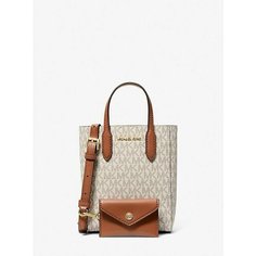 Сумка кросс-боди MICHAEL KORS, фактура зернистая, бежевый