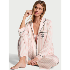 Пижама Victorias Secret, размер XS, розовый/белый