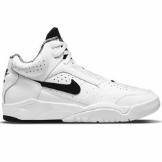 Кроссовки NIKE Air Flight Lite Mid, размер 9 US, белый, черный