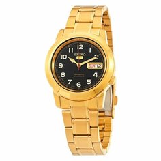 Наручные часы SEIKO SEIKO 5, золотой/черный