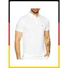 Поло спортивное TOMMY HILFIGER, размер -M, белый