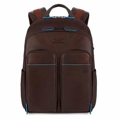 Сумка планшет PIQUADRO Blue Square, фактура гладкая, коричневый