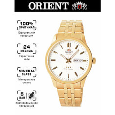 Наручные часы ORIENT 3 Stars Crystal 21 Jewels, белый/золотой
