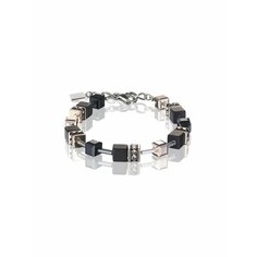 Браслет Coeur de Lion, оникс, Swarovski Zirconia, кристаллы Swarovski, гематит, 1 шт., размер 19 см, размер one size, черный