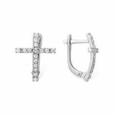 Серьги Яхонт, серебро, 925 проба, фианит, , бесцветный