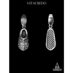 Подвеска VitaCredo, серебро, 925 проба, оксидирование, размер 2.3 см., серебристый