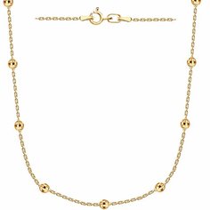 Колье Diamant online, красное золото, 585 проба, длина 50 см., золотистый
