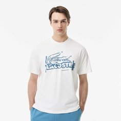 Футболка спортивная LACOSTE, размер T6, белый/белый