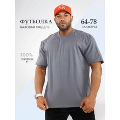Футболка спортивная MAKSI MODA, размер 64, темно-серый