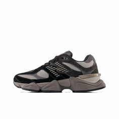 Кроссовки New Balance 9060, полнота F (EU)/ на среднюю стопу, размер 7US 40EU 39RU 25СМ, черный, серый