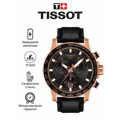 Наручные часы TISSOT Спорт, черный/золотистый