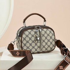 Сумка кросс-боди , фактура гладкая, зернистая, коричневый Ali R&Co