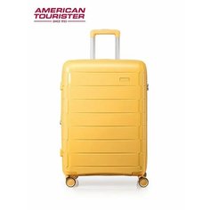 Чемодан American Tourister, 39 л, размер S, желтый
