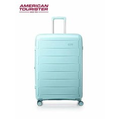 Чемодан American Tourister, 64 л, размер M, ментоловый