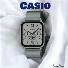 Наручные часы CASIO Collection, белый, серый, черный, серебряный