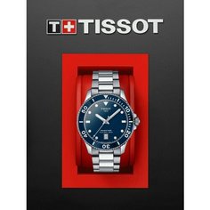 Наручные часы TISSOT, серебряный/синий