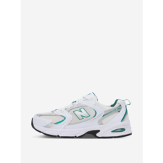 Кроссовки New Balance 530, размер 8,5 US, white silver metallic green
